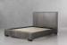 Demo - Sienna Leather Bed - Queen - Carbon Grey Demo Clearance - 1