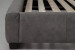 Demo - Sienna Leather Bed - Queen - Carbon Grey Demo Clearance - 4