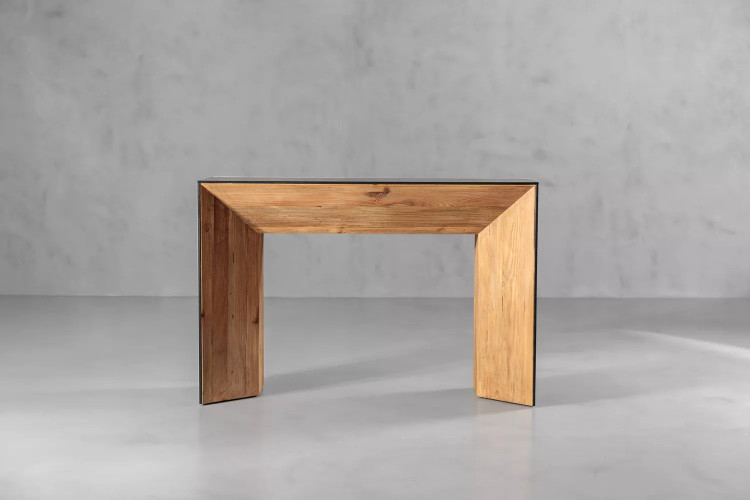 Demo - Cordoba Console Table - Natural & Black Demo Clearance - 1
