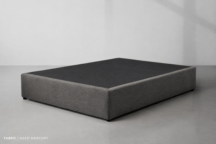 Demo - Zoey Bed Base - Double - Aged Mercury Demo Clearance - 1