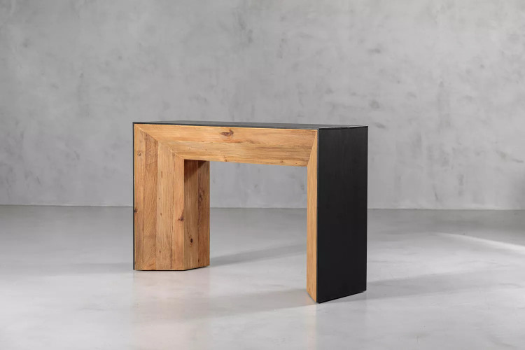 Demo - Cordoba Console Table - Natural & Black Demo Clearance - 1