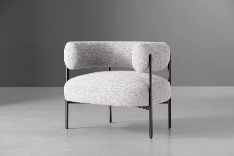 Demo - Harlow Armchair - Ivory Demo Clearance - 1