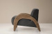 Demo - Duneveil Leather Armchair - Charcoal Demo Clearance - 2