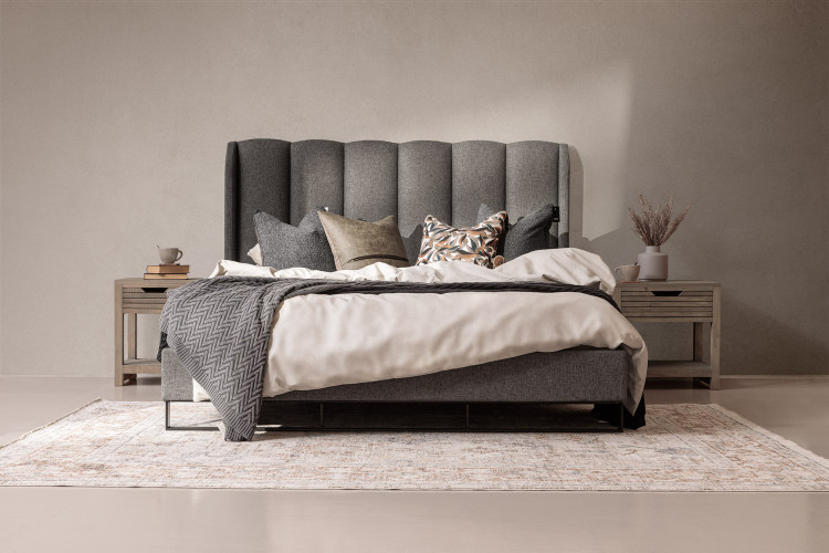 Corina Cazana Bed - King XL - Ash King Extra Length Beds - 1