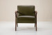 Demo - Melrose Leather Armchair - Olive Demo Clearance - 1