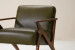 Demo - Melrose Leather Armchair - Olive Demo Clearance - 4