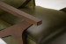 Demo - Melrose Leather Armchair - Olive Demo Clearance - 5