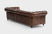 Demo - Jefferson Chesterfield 3-Seater Leather Couch - Vintage Brown Demo Clearance - 4