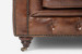 Demo - Jefferson Chesterfield 3-Seater Leather Couch - Vintage Brown Demo Clearance - 6
