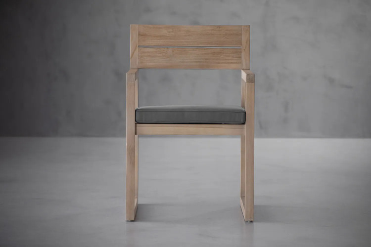 Demo - Monaco Patio Dining Chair - Grey Demo Clearance - 1