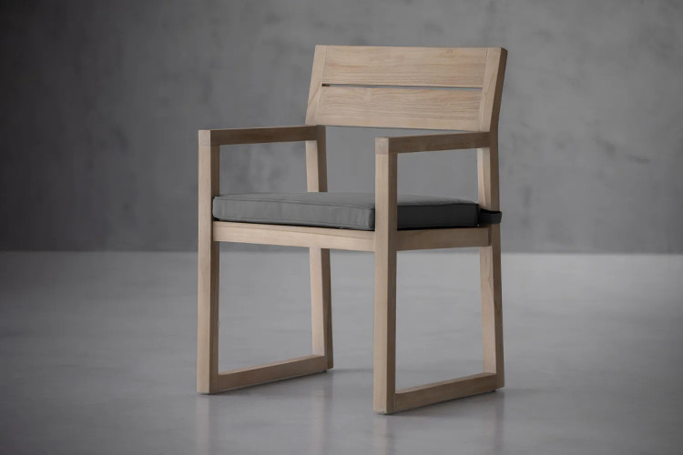Demo - Monaco Patio Dining Chair - Grey Demo Clearance - 1