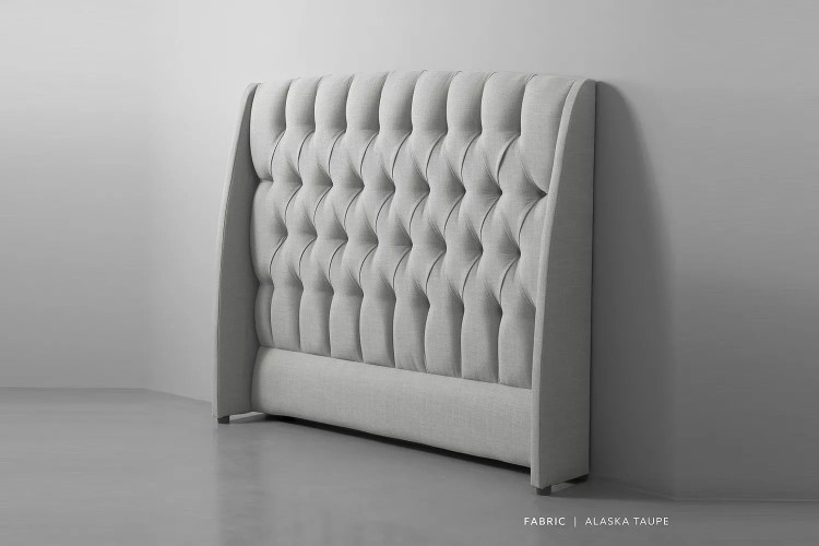 Aubrien Headboard - King - Alaska Taupe King Headboards - 2