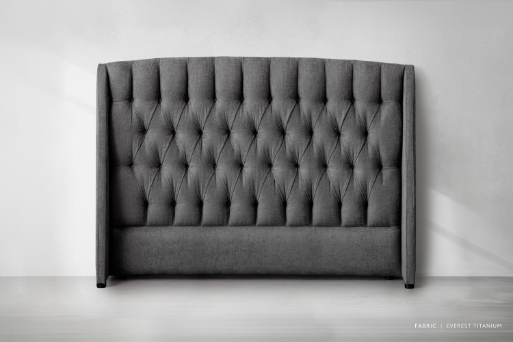 Aubrien Headboard - King - Everest Titanium King Headboards - 1