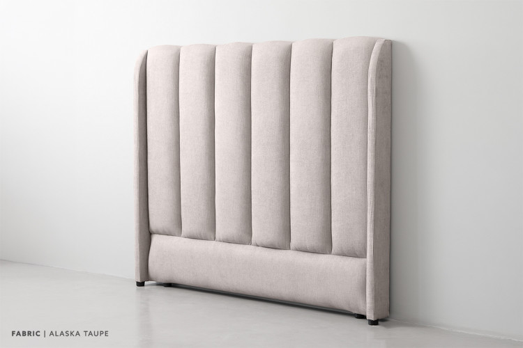 Corina Headboard - Queen - Alaska Taupe Queen Headboards - 1