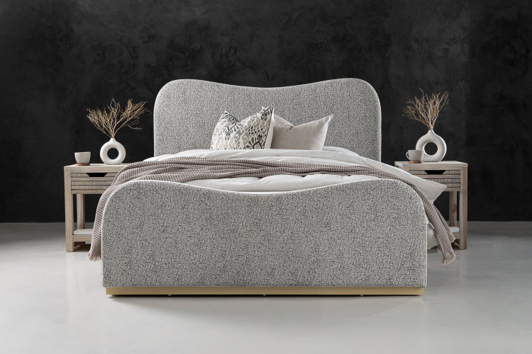 Bellattè Bed - King XL - Avalon Taupe King Extra Length Beds - 1