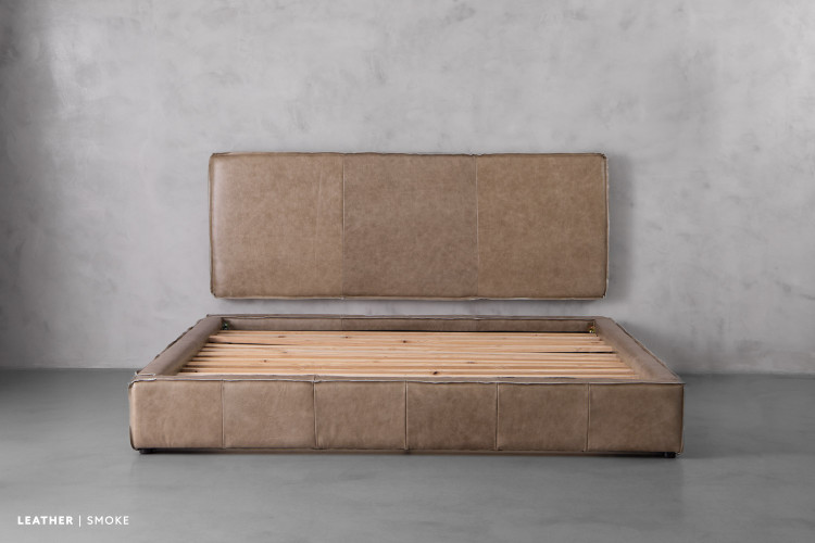 Matlock Kendrix Leather Bed - King XL King Extra Length Beds - 6
