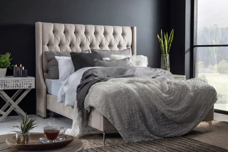Madison Bed - Double - Smoke Double Beds - 1