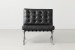 Demo - Replica Barcelona Leather Lounge Chair - Black Demo Clearance - 2