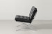 Demo - Replica Barcelona Leather Lounge Chair - Black Demo Clearance - 3