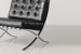 Demo - Replica Barcelona Leather Lounge Chair - Black Demo Clearance - 4