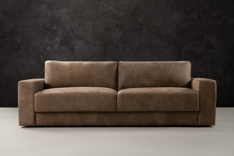 Radcliffe 4 -Seater Leather Couch - Dune Home - 1