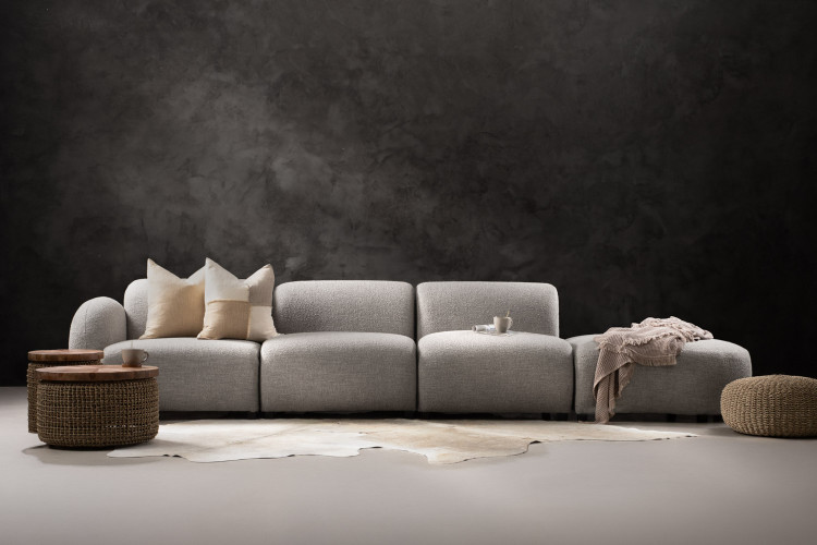 Wentworth Modular Open 4-Seater Couch - Ash Drift Couches - 1
