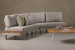 Barbados C-Shape Patio Lounge Set with Coffee Table Corner Patio Lounge Set - 2