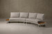 Barbados C-Shape Patio Lounge Set with Coffee Table Corner Patio Lounge Set - 5
