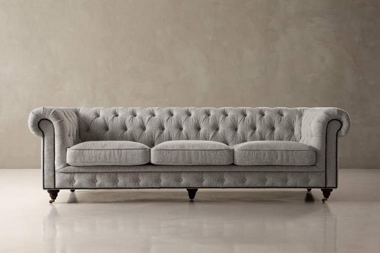 Jefferson Chesterfield 3-Seater Couch - Dove Grey 3 - Seater Couches - 1