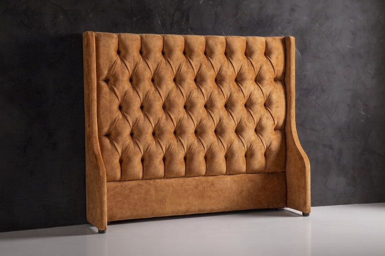 Madison Headboard - Double - Aged Mustard Double Headboards - 1