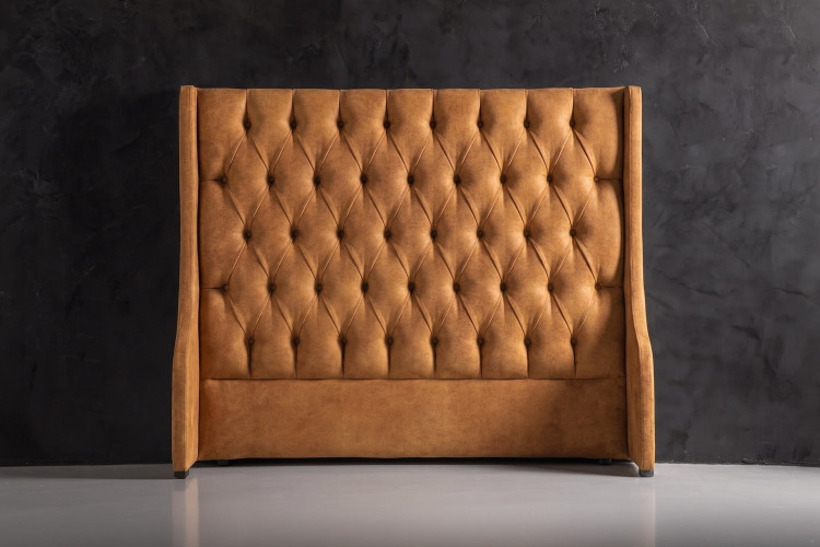 Madison Headboard - Double - Aged Mustard Double Headboards - 1