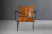 Demo - Jolie Leather Armchair - Burnt Tan Demo Clearance - 2