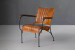 Demo - Jolie Leather Armchair - Burnt Tan Demo Clearance - 4