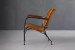 Demo - Jolie Leather Armchair - Burnt Tan Demo Clearance - 7