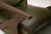 Demo - Melrose Leather Armchair - Olive Demo Clearance - 5
