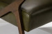 Demo - Melrose Leather Armchair - Olive Demo Clearance - 6