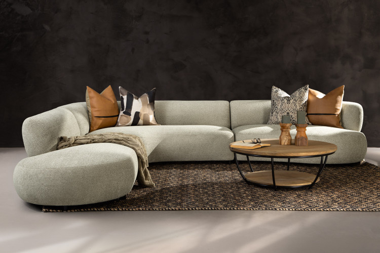 Lunessence L-Shape Couch - Serenity Sand Living Room Furniture - 13