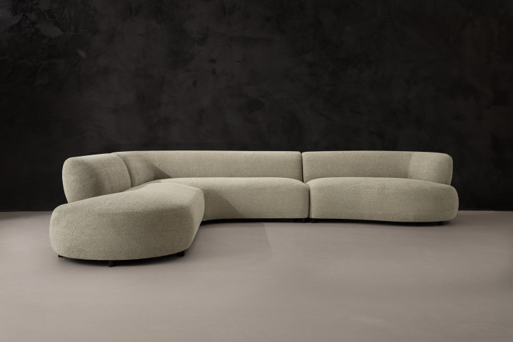 Lunessence L-Shape Couch - Serenity Sand Living Room Furniture - 13
