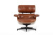 Demo - Snowden Leather Lounge Chair  - Tan Demo Clearance - 5