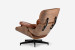 Demo - Snowden Leather Lounge Chair  - Tan Demo Clearance - 6