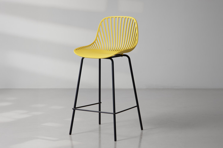Yara Counter Bar Chair - Deep Mustard Yara Bar Chair Collection - 1