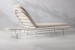 Lisbon Pool Lounger - Stone & White Patio and Outdoor Lounge Furniture - 9