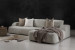 Orclan L-Shape Couch - Ivory Drift L-Shape Couches - 3