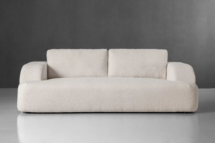 Demo - Orclan 3 Seater Couch-Ivory Demo Clearance - 1