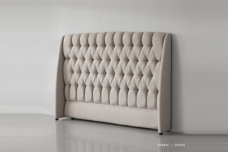 Demo - Aubrien Headboard - King - Smoke Demo Clearance - 1