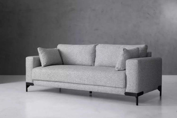 Demo - Houston 3 Seater Couch-Dove Grey Demo Clearance - 1