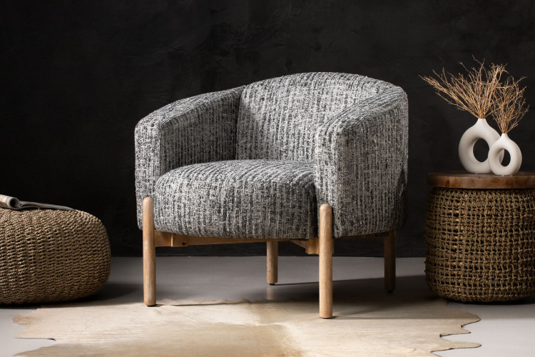 Prague Armchair - Steel Flint Living Room Furniture - 1