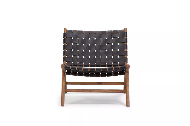 Demo - Camdyn Leather Chair - Black Demo Clearance - 1