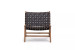 Demo - Camdyn Leather Chair - Black Demo Clearance - 1