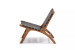 Demo - Camdyn Leather Chair - Black Demo Clearance - 3